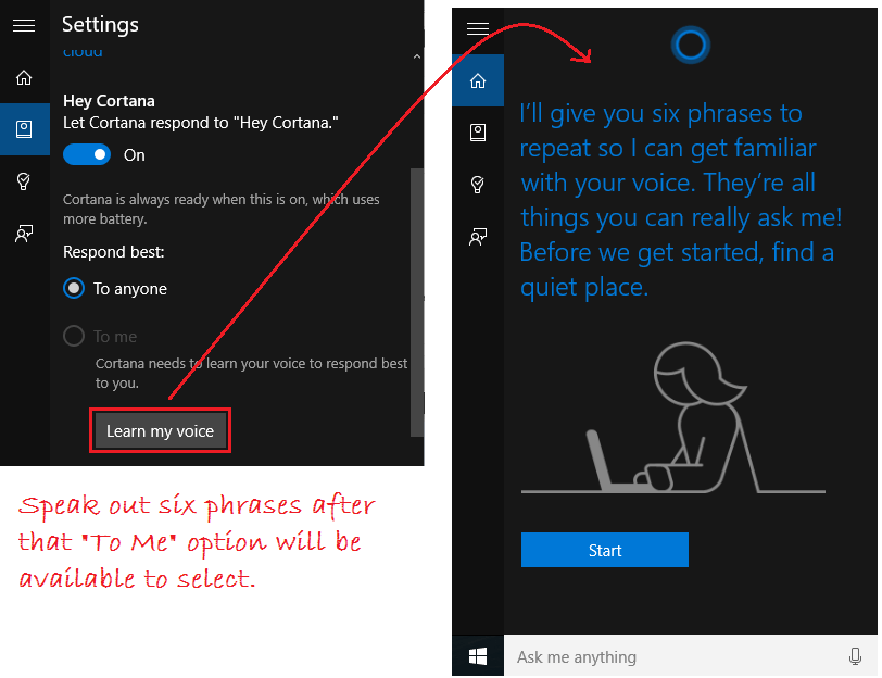 How To Activate "Hey, Cortana!" In Windows 10 Laptop / PC