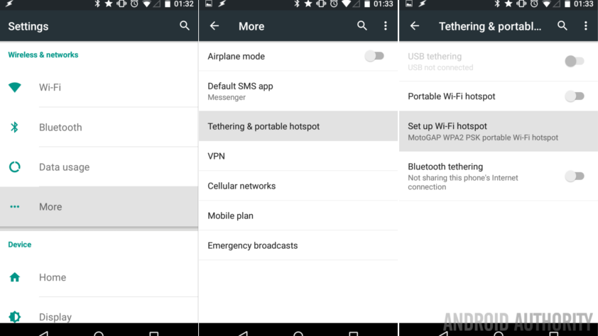 hide tether usage what does it do pda net