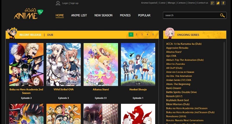 anime websites to watch anime