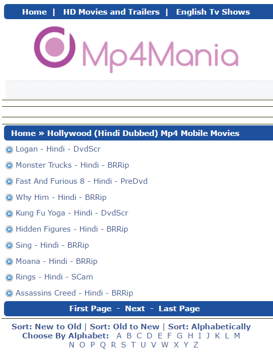 hd mp4 mania hollywood