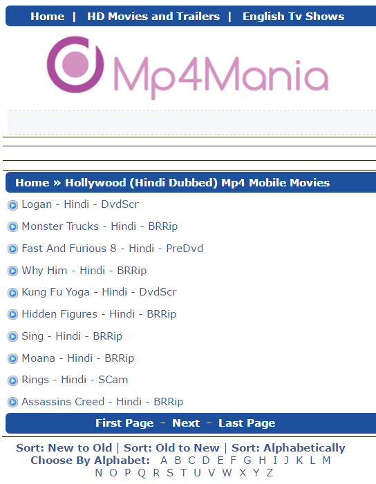 Top 10 Sites To Download New Hollywood Movies in Hindi (Full HD