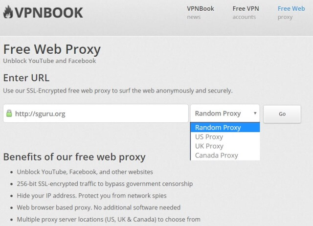 vpn proxy website