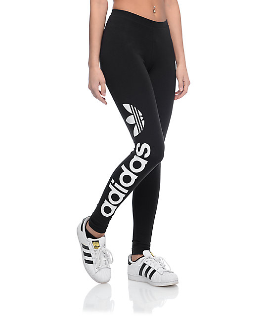 adidas leggings large logo