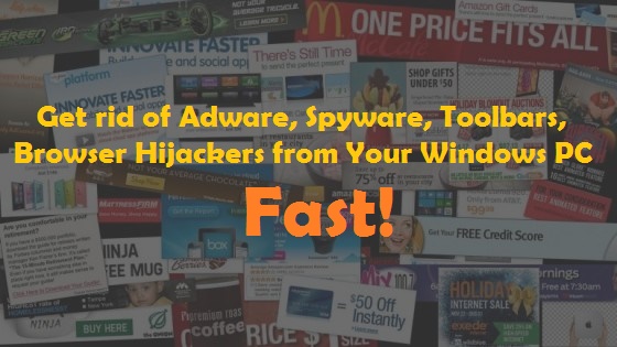 Get rid of adware windows