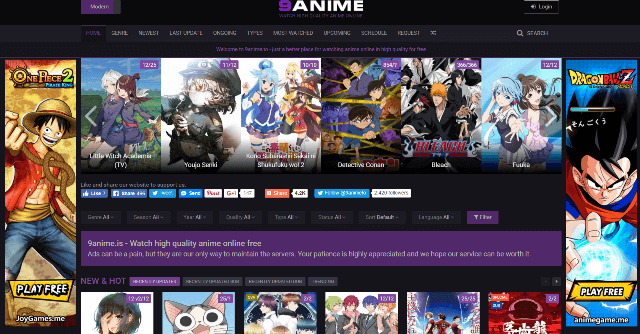 Most Popular 20+ Anime Websites Free