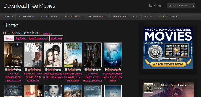 websites to download free movies online