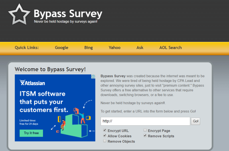 human verification survey how to bypass
