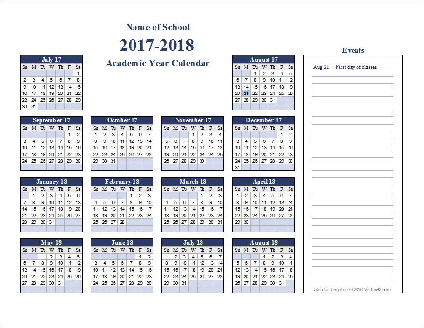 Calendar 2017 50 Important Calendar Templates of 2017 [PDF, JPG]