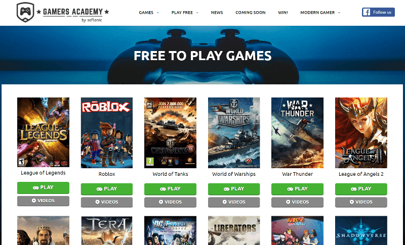 website of free download games for pc