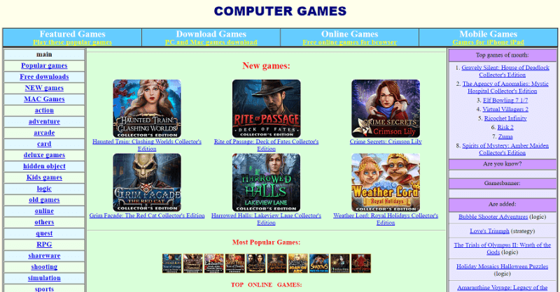 top 10 free pc game download sites