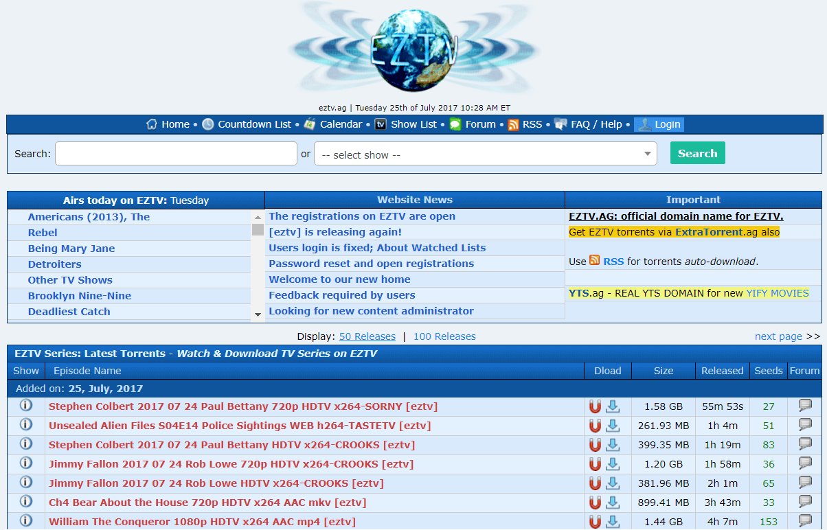 top torrent sites for tv series