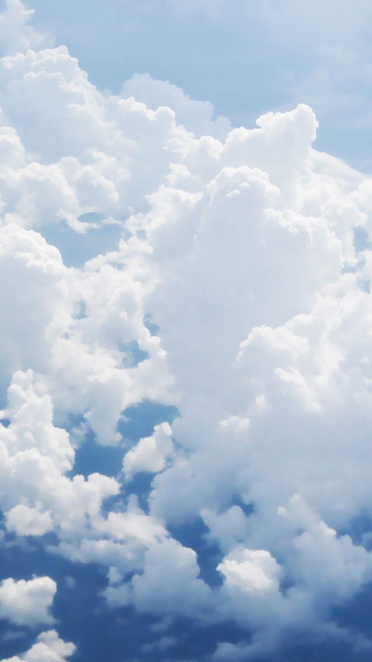 Sky Wallpaper Puffy Clouds Baby Blue Sky Android Wallpaper - Supportive ...