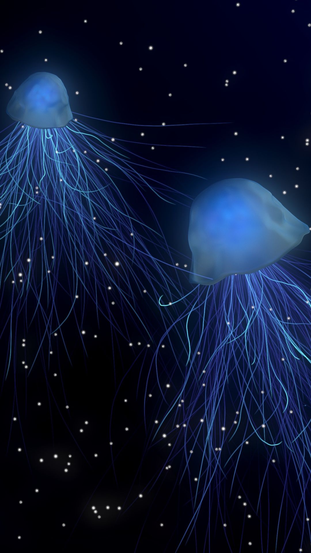 Underwater Wallpaper jellyfish abstract space underwater world iphone 7