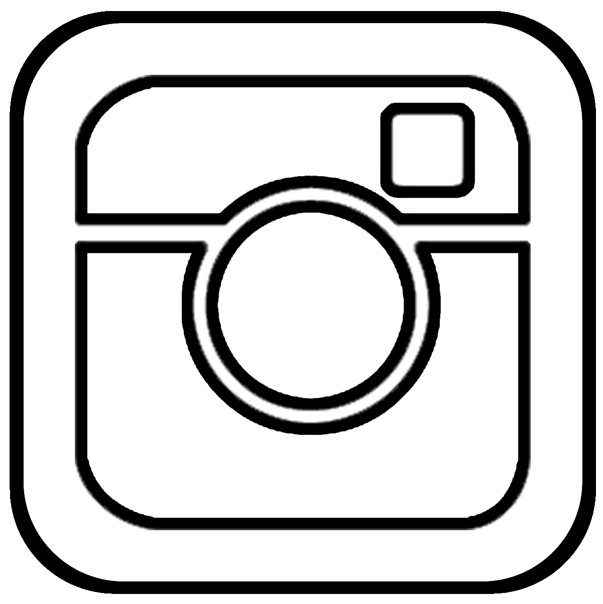 black and white instagram png logo