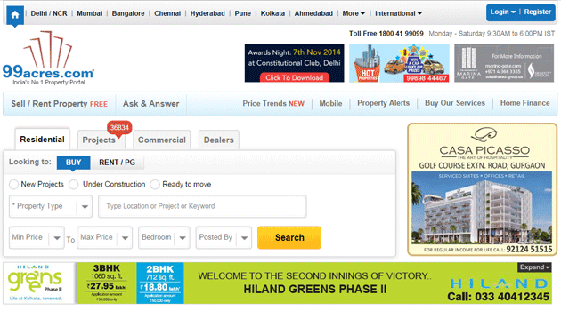 Top 5 Indian Real Estate Sites To Buy/Sell Homes, Plots, Properties