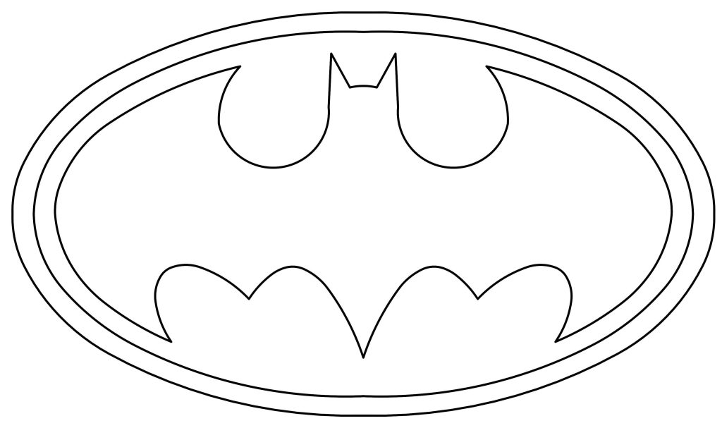 batman logo pages to print coloring pages