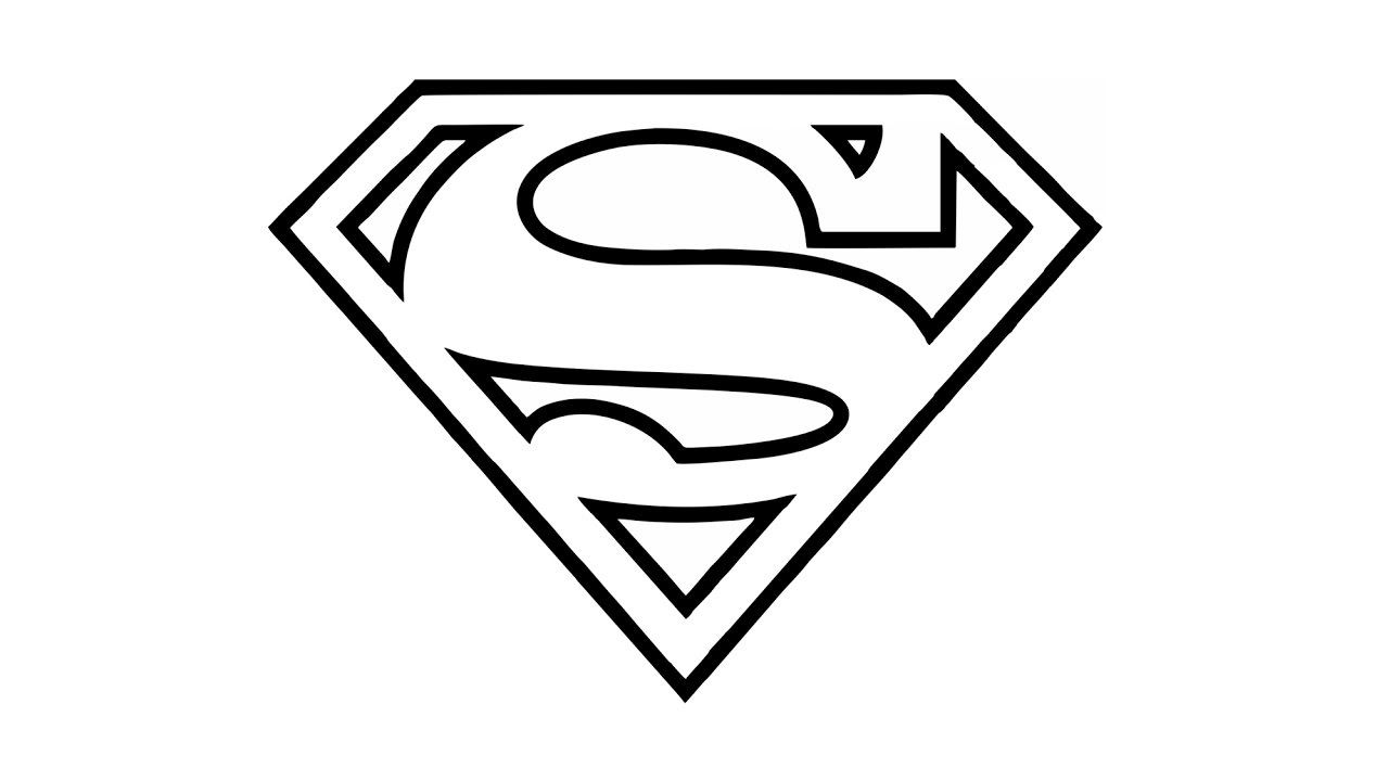 How to draw the superman  logo  symbol youtube Supportive Guru