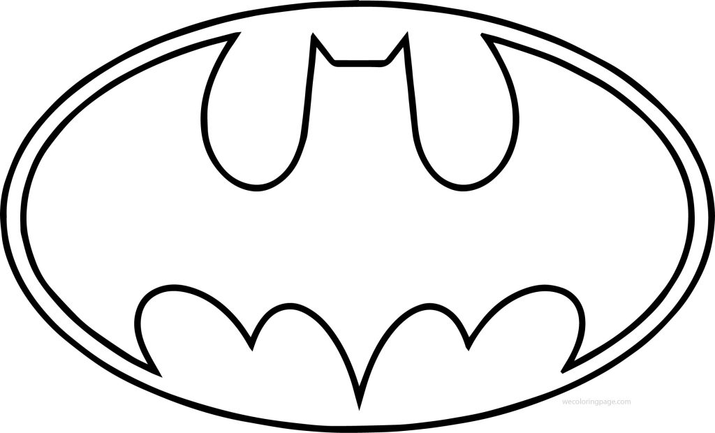 Download Outline-Batman-Logo-Coloring-Page - Supportive Guru