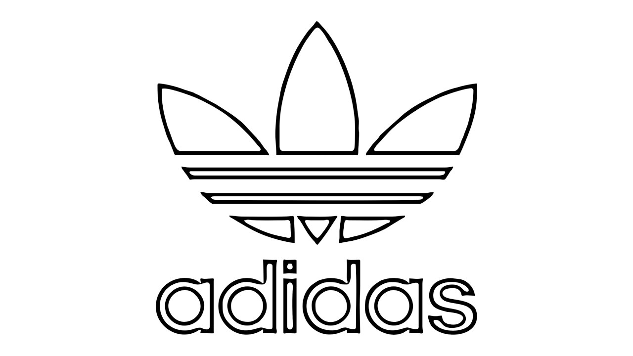 white adidas symbol