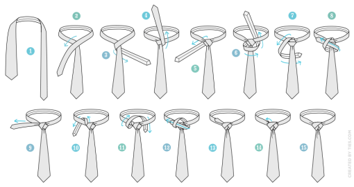 How to Tie a Tie :: Step-by-Step Guide (with Pics) for 50 Tie Knots