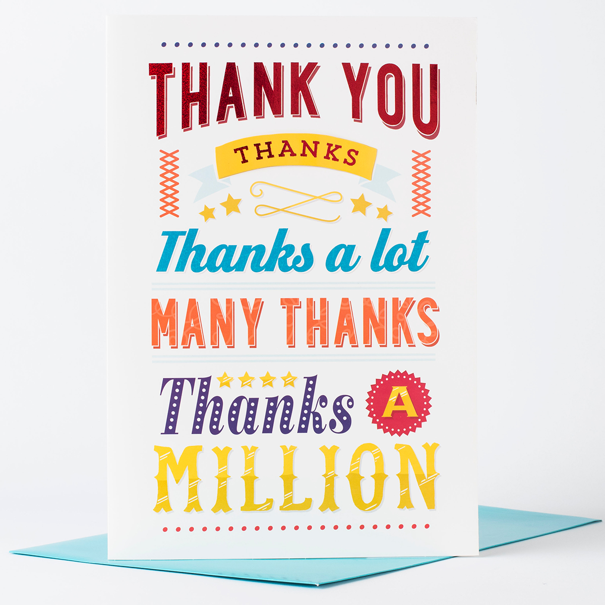 Thank You Card 'Thanks A Million' By I Am Nat