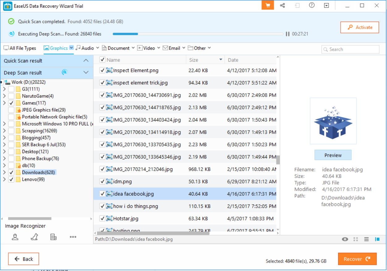 activation code easeus data recovery 12.9.0