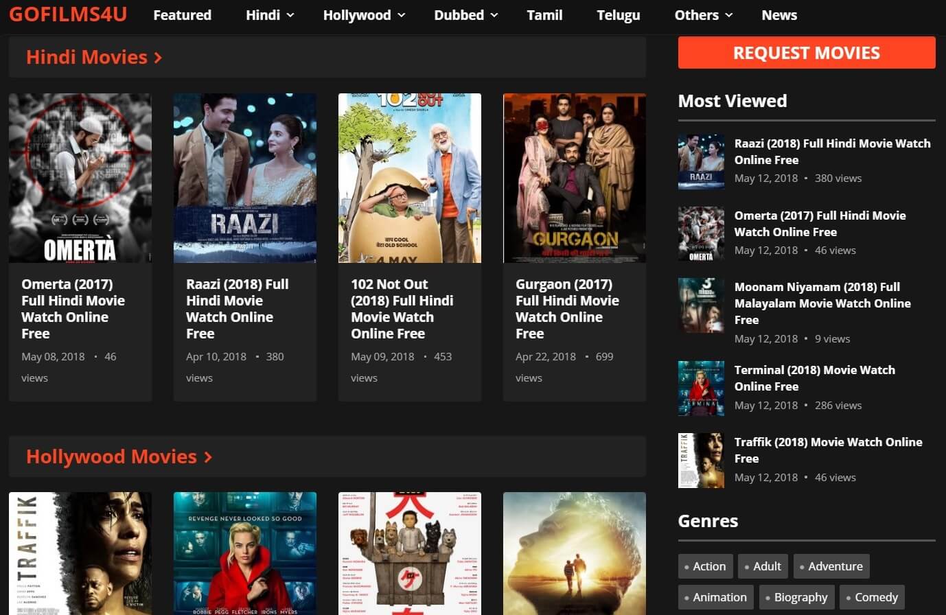 Watch Latest Bollywood and Hollywood Movies for Free Online on