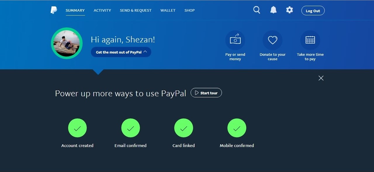 paypal verify email