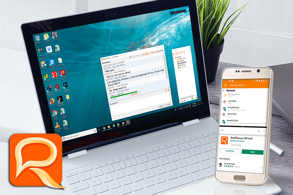 Realpop Messenger for PC and Phone