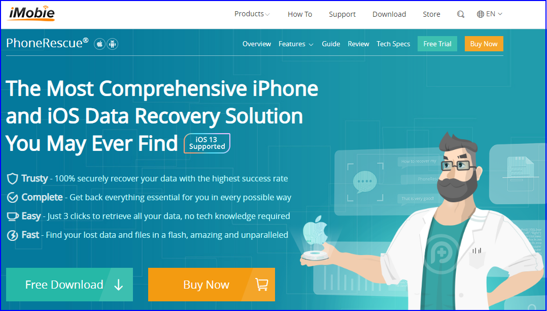 free instals PhoneRescue for iOS