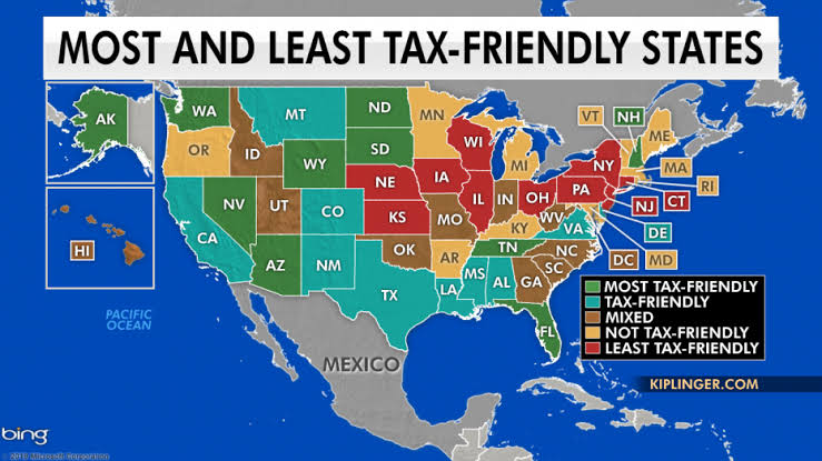 Lowest Tax Rates In Us States