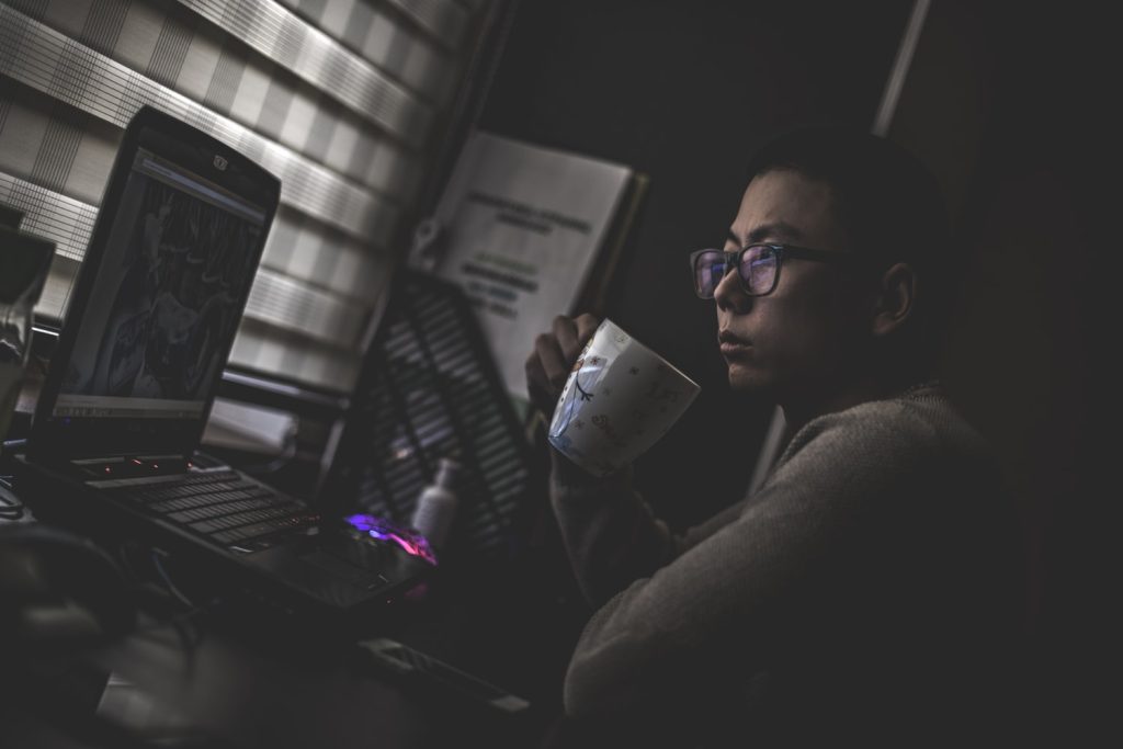 laptop and coffee