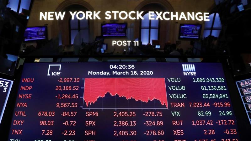 Coronavirus Recessions NYSE Stocks
