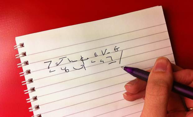 shorthand writing