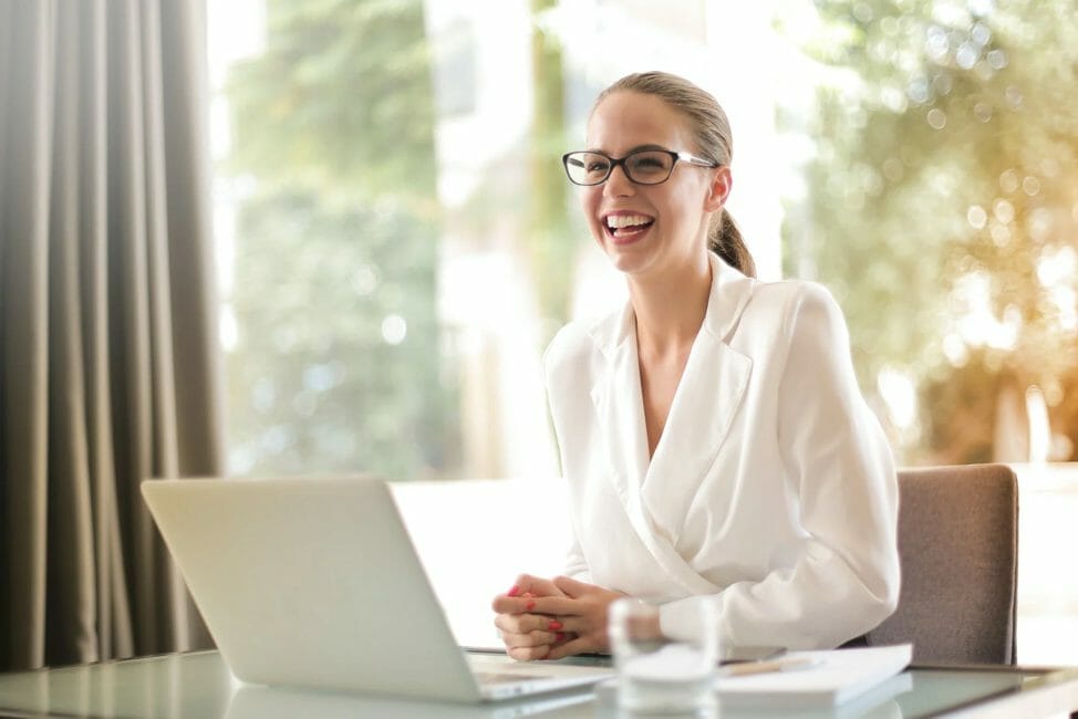 smiling business woman