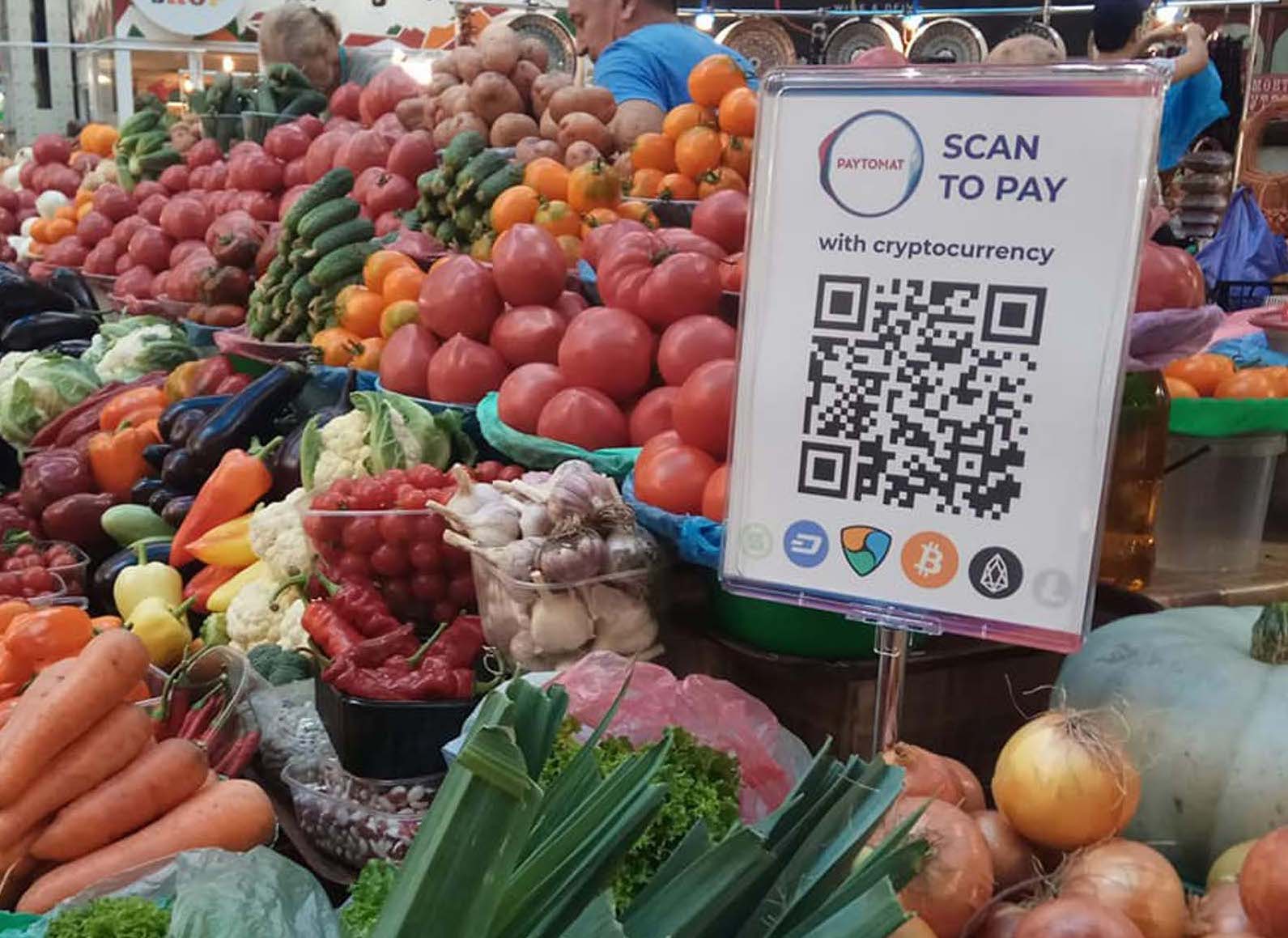 can you buy groceries with crypto