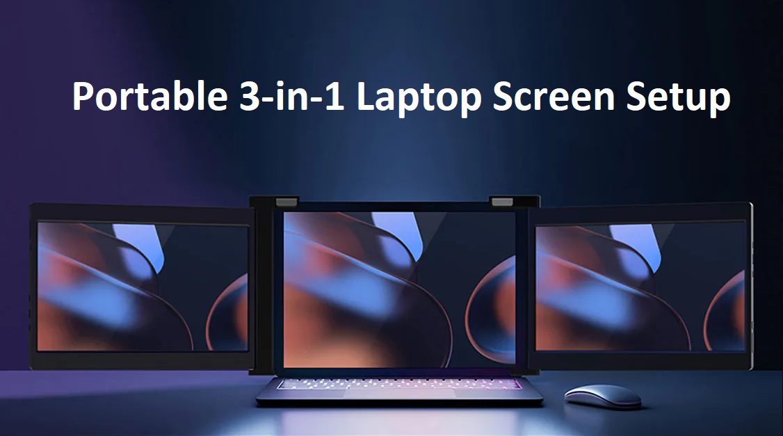 portable 3-in-1 laptop setup