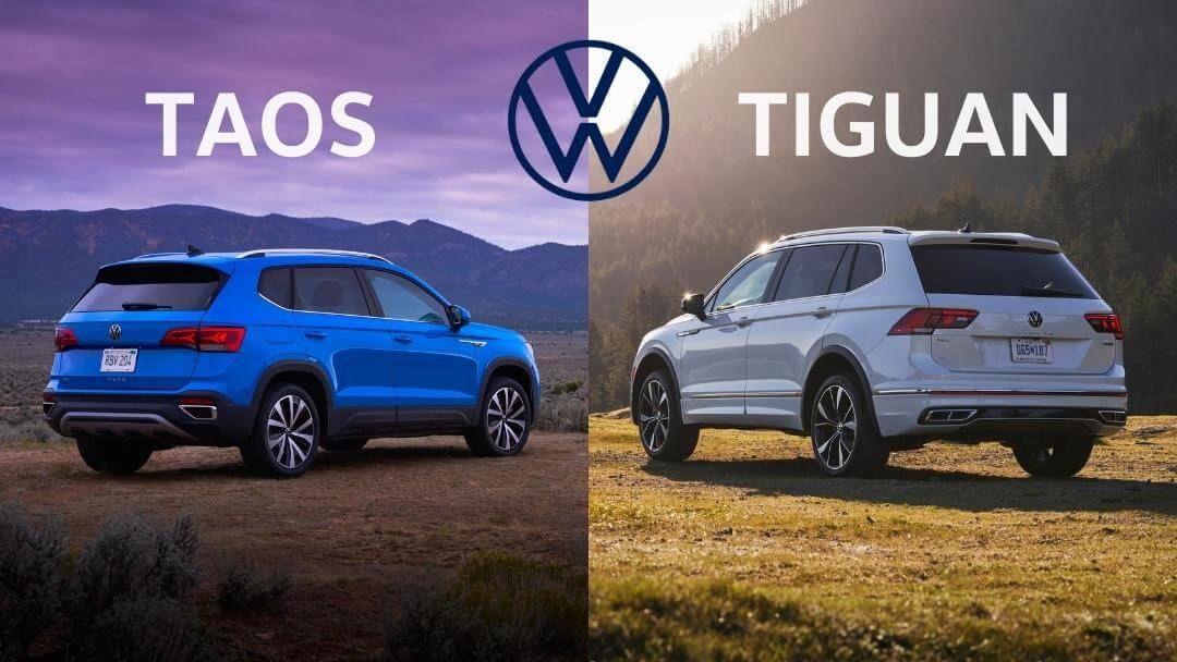 VW Taos vs VS Tiguan SUV Comparison
