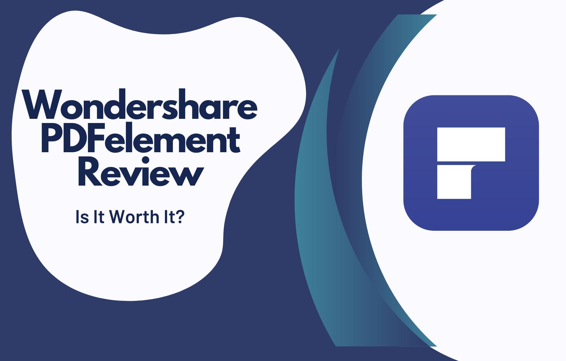 review of wondershare pdfelement